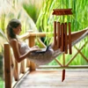 Relaxdays Bambukinis vėjo varpelis "Šventykla"
