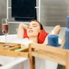 Relaxdays Bambukinis vonios padėklas su knygos stovu