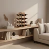 Relaxdays Bambukinis vyno stovas 12 butelių