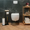 Relaxdays Bambuko ir geležies WC rinkinys su lentynėle