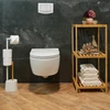 Relaxdays Bambuko ir nerūdijančio plieno WC rinkinys