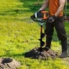 Vevor Benzininis duobkasys 43CC su 8 grąžtais