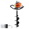 VEVOR Benzininis žemės grąžtas 63CC su 8cn grąžtu