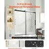 Vevor Berėmis stumdomas vonios durys 142-152 cm x 152 cm