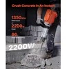 Vevor Betono kalimo kūjis 2200 W su dviem kaltais