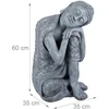 Relaxdays Budos figūrėlė pakreipta galva 60 cm