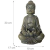 Relaxdays Budų statulėlė 30 cm su lotosu