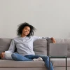 Relaxdays C formos šoninis staliukas