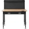Vevor Daugiafunkcinis medinis darbastalis 121x61 cm su elektros lizdais