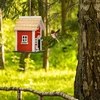 Relaxdays Dekoratyvinis paukščių namelis kaimiško stiliaus