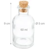 Relaxdays Dekoratyvinių buteliukų rinkinys su kamščiu