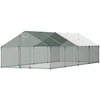 Didelė metalinė vištidė 3 x 8 x 2 m