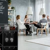 Relaxdays Didelė vyno lentyna su taurių laikikliu