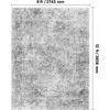 Vevor Didelis kilimas 274 x 365 cm pilkas