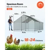 Didelis metalinis vištidės aptvaras 3 x 4 x 2 m