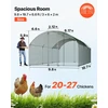 Vevor Didelis metalinis vištidės aptvaras 3 x 6 x 2 m