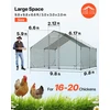 Didelis metalinis vištidės voljeras 3 x 3 x 2 m