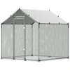 Vevor Didelis metalinis vištų voljeras 2 x 2 x 2 m