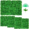 Vevor Dirbtinės buksmedžio panelės UV 4vnt dekorui
