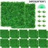 Vevor Dirbtinės buksmedžio sienelės 24 vienetai 50x50 cm