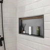 Vevor Dušo niša su LED juosta iš nerūdijančio plieno