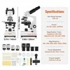 Vevor Dvejetainis mikroskopas 40X-2500X su mechaniniu staliumi