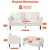 VEVOR Dviejų vietų sofa iš veliūro audinio