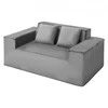 Vevor Dviejų vietų šviesiai pilkas sofa be surinkimo