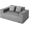 Vevor Dviejų vietų šviesiai pilkas sofa be surinkimo