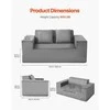 VEVOR Dviejų vietų šviesiai pilkas sofa be surinkimo