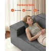 Vevor Dviejų vietų šviesiai pilkas sofa be surinkimo