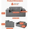 Vevor Dviejų vietų šviesiai pilkas sofa be surinkimo