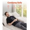 VEVOR Dviguba poilsio sofa iš velvetinio audinio