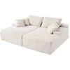 Vevor Dviguba poilsio sofa iš velvetinio audinio