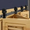 Vevor Dvigubas stumdomas durų rinkinys 132 cm
