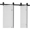 Vevor Dvigubas stumdomas durų rinkinys 132 cm