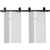 Vevor Dvigubas stumdomas durų rinkinys 132 cm