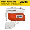 Vevor Elektrinė keraminė žiedimo mašina 25 cm, 280W
