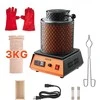 Elektrinė krosnelė Vevor Elektrinė lydymo krosnelė, 1350W, 3kg keraminis tiglis