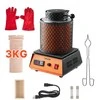 VEVOR Elektrinė lydymo krosnelė, 1350W, 3kg keraminis tiglis