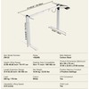 Vevor Elektrinis reguliuojamas darbastalis 70-117 cm