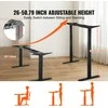 Vevor Elektrinis reguliuojamas stalo rėmas 65-129 cm H juodas