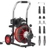 Vevor Elektrinis vamzdžių valymo įrenginys 30m x 10mm auto tiektuvas