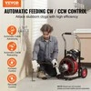 Vevor Elektrinis vamzdžių valymo įrenginys 30m x 10mm auto tiektuvas
