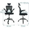 Ergonomiška biuro kėdė, juoda
