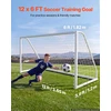 VEVOR Futbolo vartai 3,65 x 1,82 m PVC