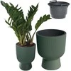Prosperplast gėlių vazonas su stovu, 30 cm, žalias