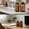 Relaxdays Gintarinio stiklo indeliai, 5 vnt. rinkinys, 250 ml