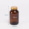 Relaxdays Gintarinio stiklo indeliai, 5 vnt. rinkinys, 250 ml