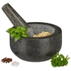 Relaxdays Granito grūstuvė su grūstuku 16 cm